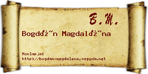 Bogdán Magdaléna névjegykártya