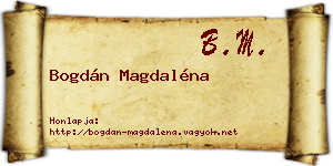 Bogdán Magdaléna névjegykártya